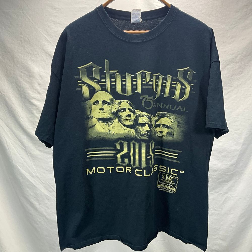Sturgis 2015 Motor Classic Mount Rushmore Motorcycle Rally T-Shirt 2XL
